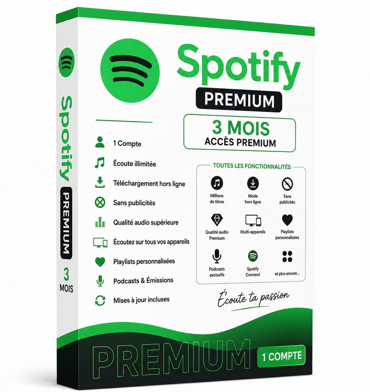 Abonnement Spotify Premium - Compte Personnel