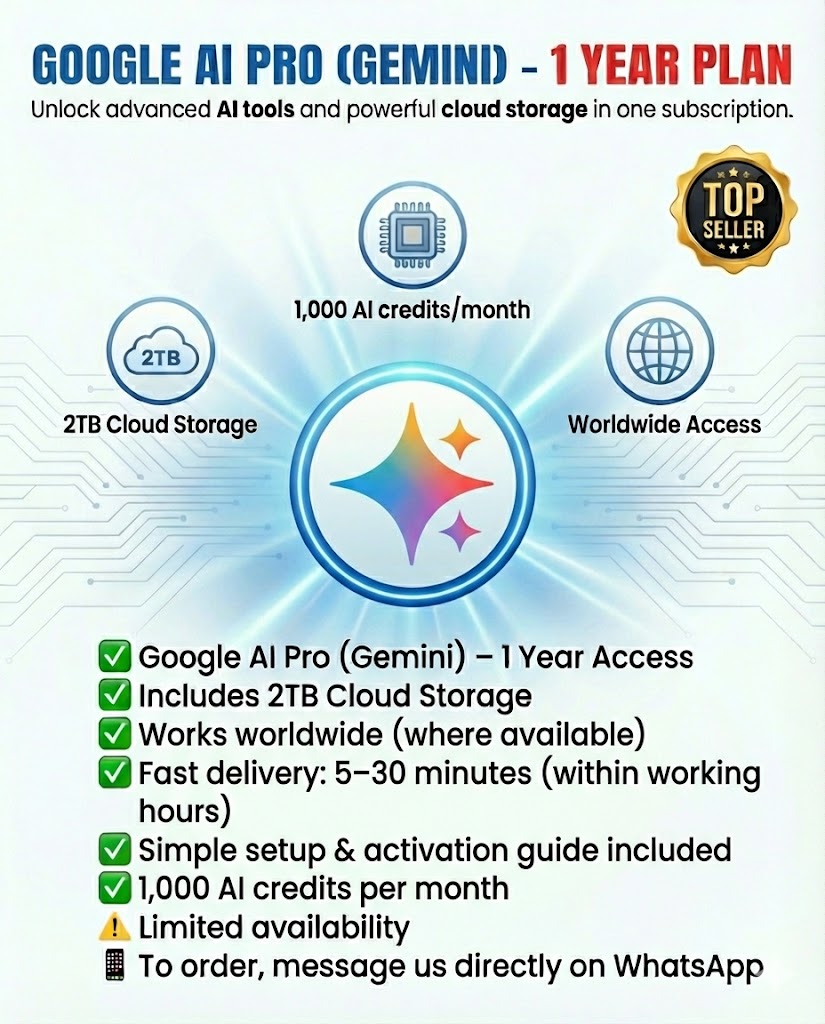 Acheter Google AI Pro Gemini Maroc