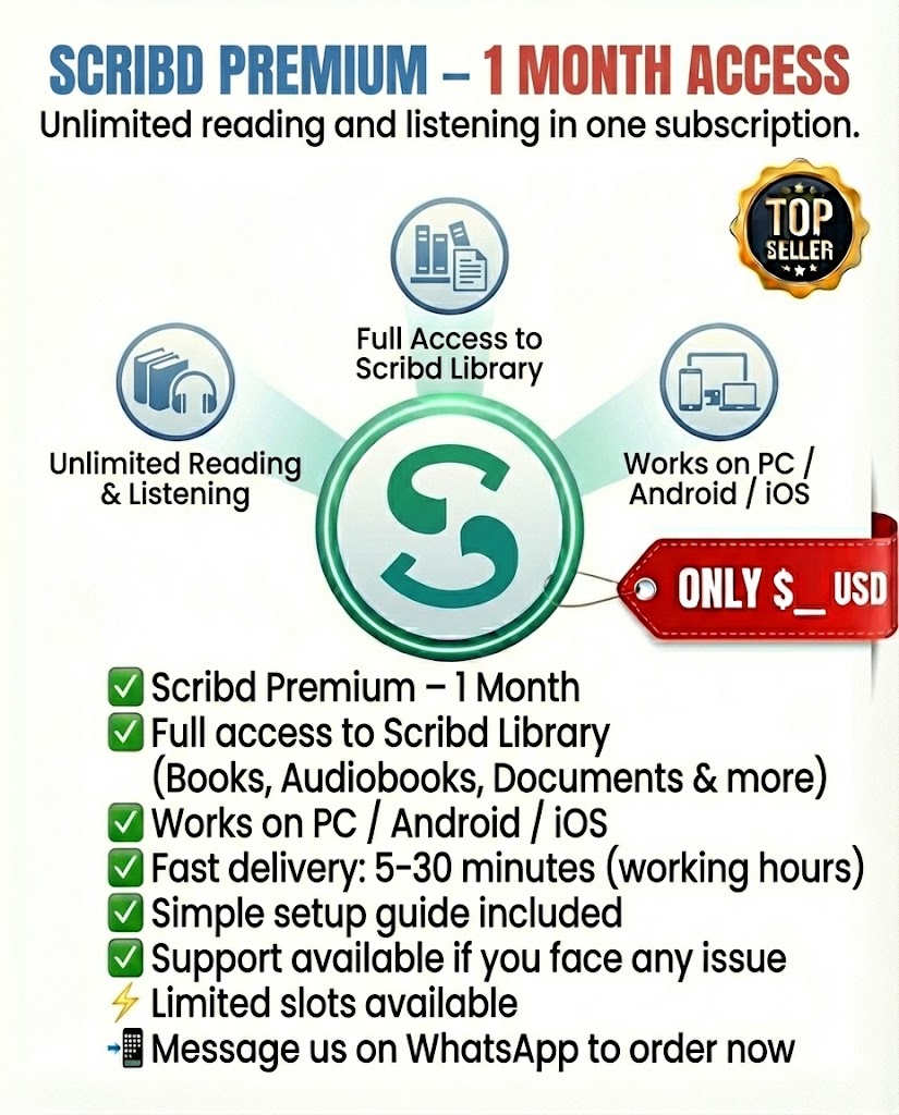 Acheter Scribd Premium Maroc livres audiobooks
